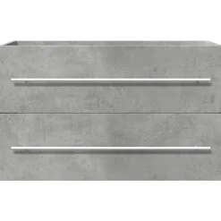 VIDAXL - Armoire de lavabo gris béton 80x38,5x48 cm bois ingénierie