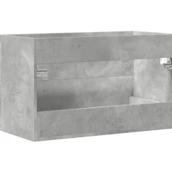 VIDAXL - Armoire de lavabo gris béton 80x38,5x48 cm bois ingénierie