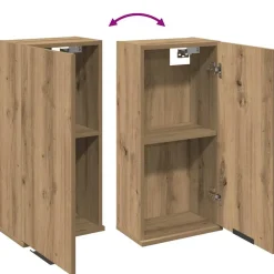 VIDAXL - Armoire de salle de bain murale chêne artisanal 32x20x67 cm