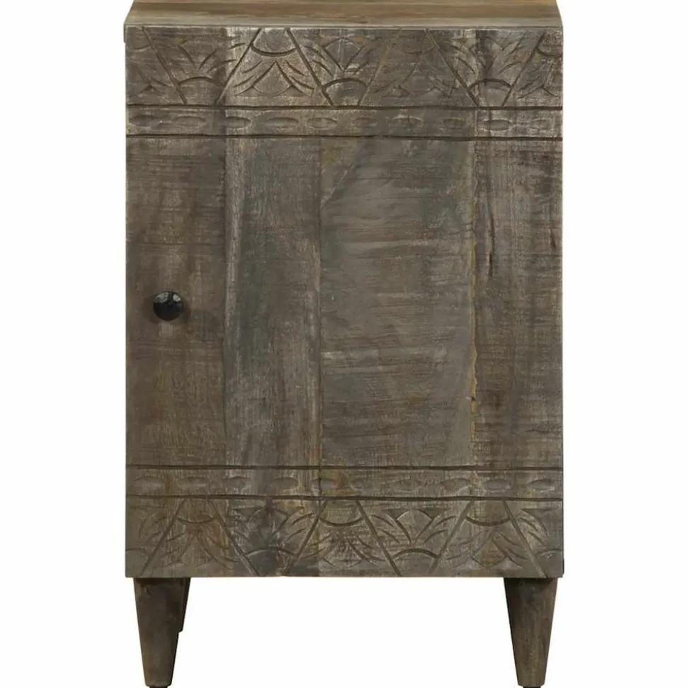 VIDAXL - Armoire de salle de bain 38x33x58 cm bois massif de manguier