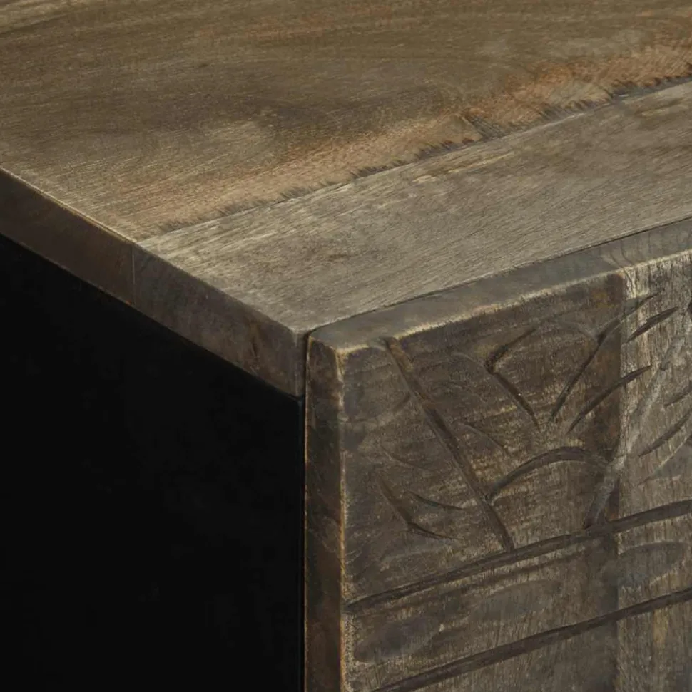 VIDAXL - Armoire de salle de bain 38x33x58 cm bois massif de manguier