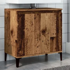 VIDAXL - Armoire d'évier vieux bois 58x33x60 cm bois d'ingénierie