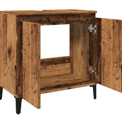 VIDAXL - Armoire d'évier vieux bois 58x33x60 cm bois d'ingénierie