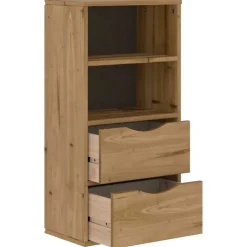 VIDAXL - Armoire latérale avec tiroirs odda 40x24x79 cm bois massif pin