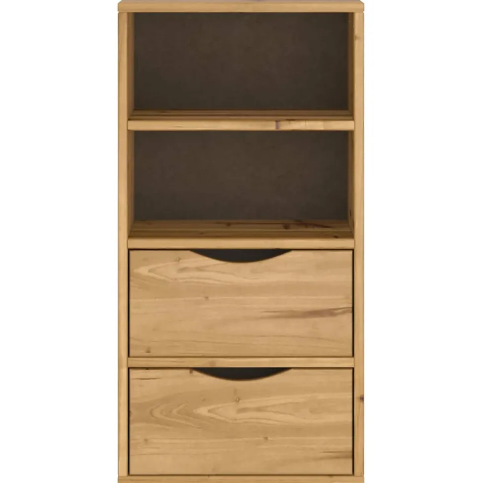 VIDAXL - Armoire latérale avec tiroirs odda 40x24x79 cm bois massif pin