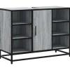 VIDAXL - Armoire lavabo de salle de bain sonoma gris bois d'ingénierie