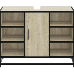 VIDAXL - Armoire lavabo de salle de bain chêne sonoma bois d'ingénierie