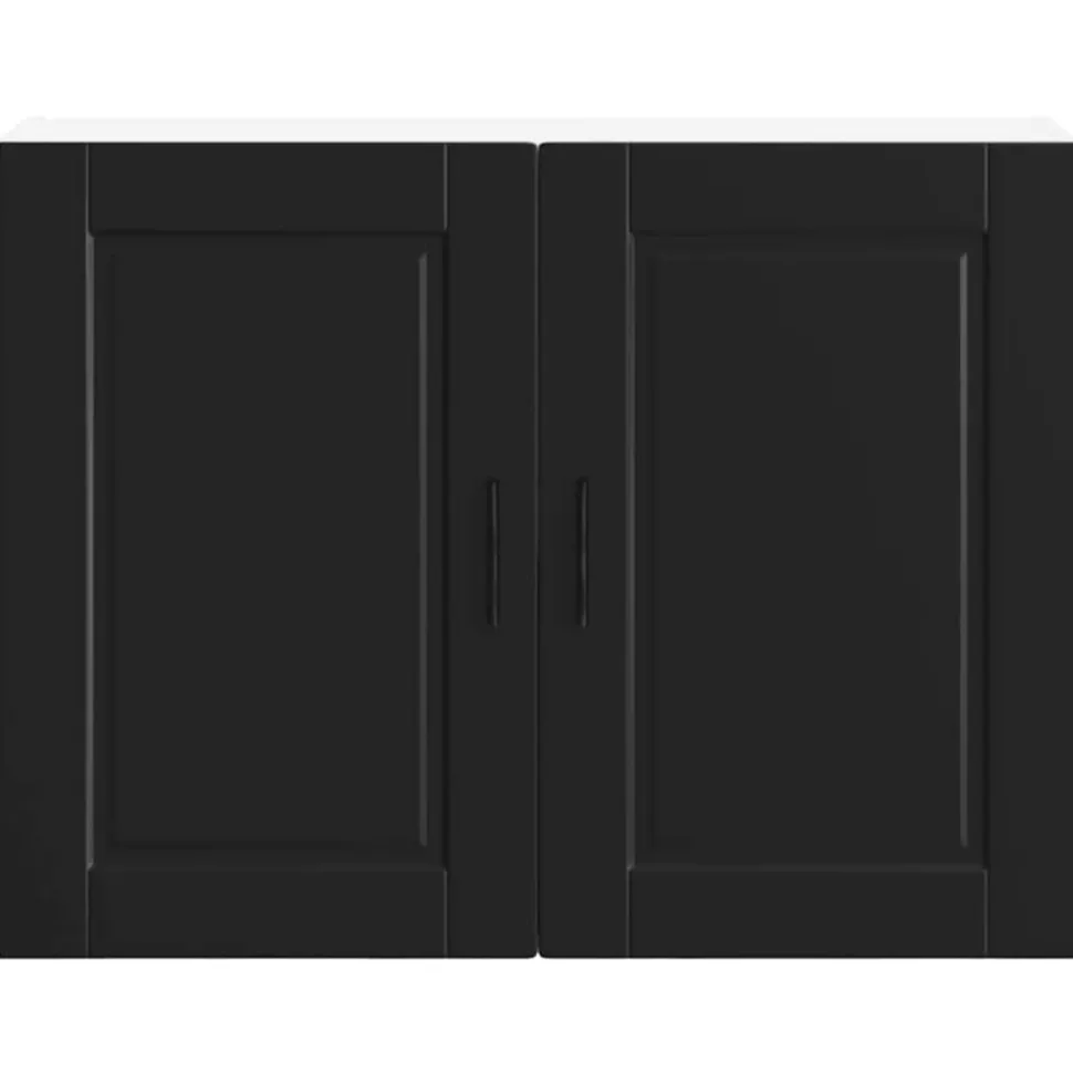 VIDAXL - Armoire murale de cuisine porto noir bois d'ingénierie