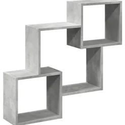 VIDAXL - Armoire murale 78x18x71 cm gris béton bois d'ingénierie