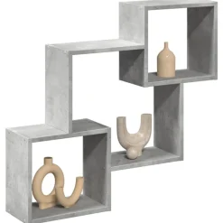 VIDAXL - Armoire murale 78x18x71 cm gris béton bois d'ingénierie