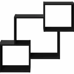 VIDAXL - Armoire murale 78x18x71 cm noir bois d'ingénierie