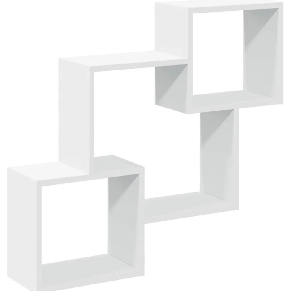 VIDAXL - Armoire murale 78x18x71 cm blanc bois d'ingénierie