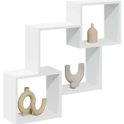 VIDAXL - Armoire murale 78x18x71 cm blanc bois d'ingénierie