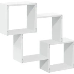 VIDAXL - Armoire murale 78x18x71 cm blanc bois d'ingénierie