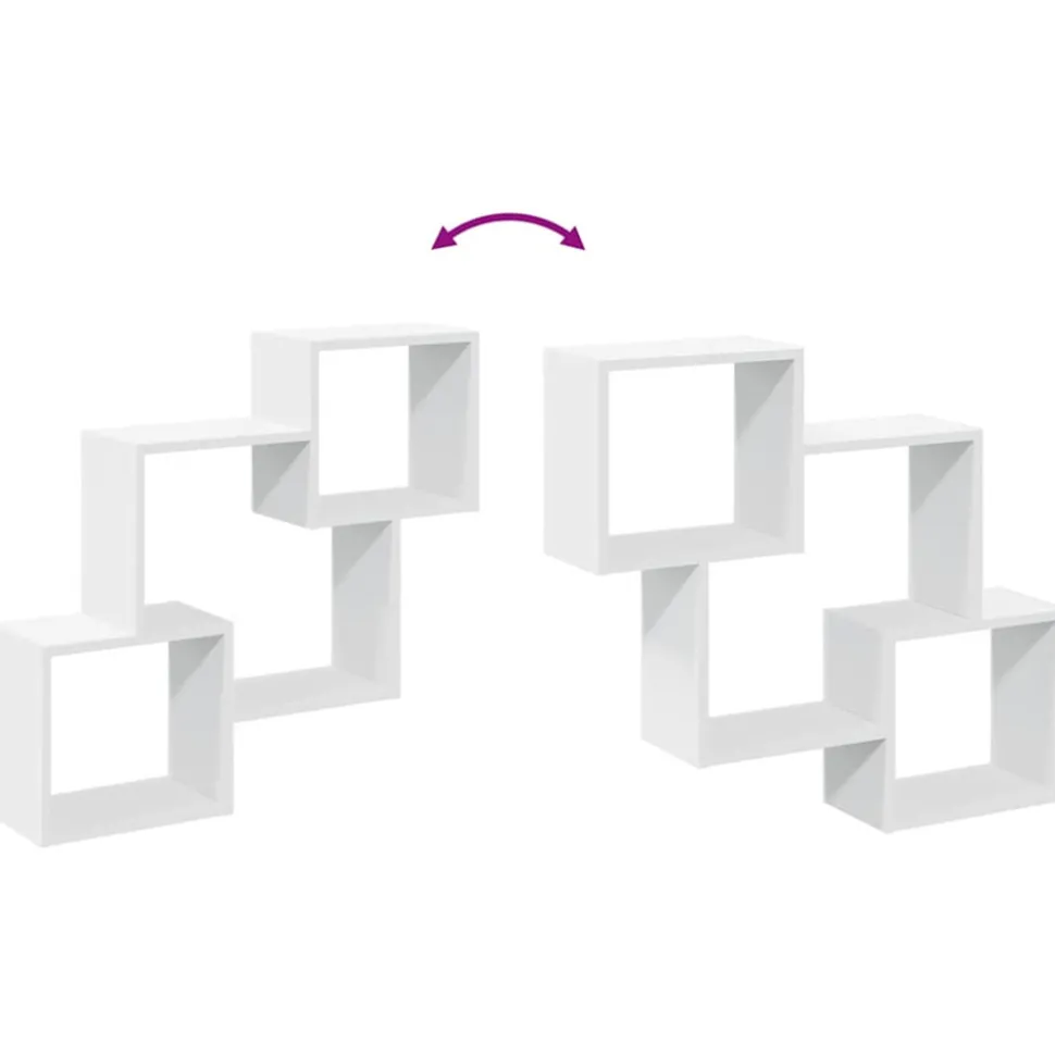 VIDAXL - Armoire murale 78x18x71 cm blanc bois d'ingénierie