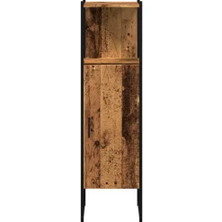 VIDAXL - Armoire salle de bain vieux bois 33x33x120,5 cm bois ingénierie