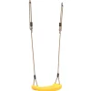 VIDAXL - Balançoire d'extérieur d'enfants simple et corde réglable jaune