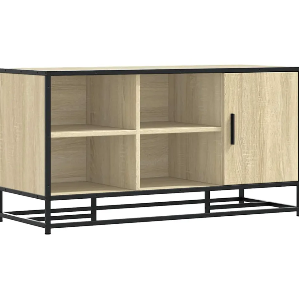 VIDAXL - Banc à chaussures chêne sonoma bois d'ingénierie et métal