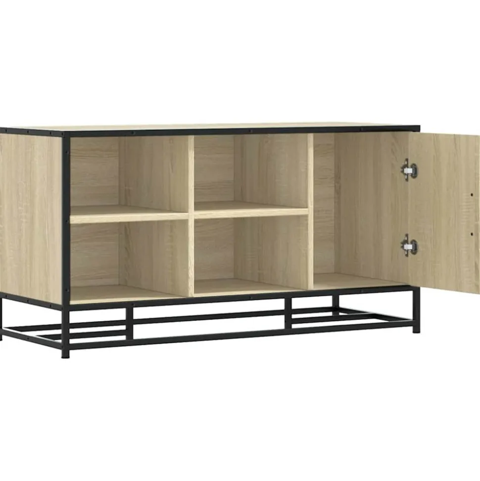 VIDAXL - Banc à chaussures chêne sonoma bois d'ingénierie et métal