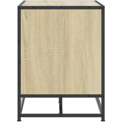 VIDAXL - Banc à chaussures chêne sonoma bois d'ingénierie et métal