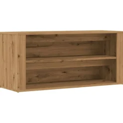 VIDAXL - Banc à chaussures chêne artisanal 100x35x45cm bois d ingénierie