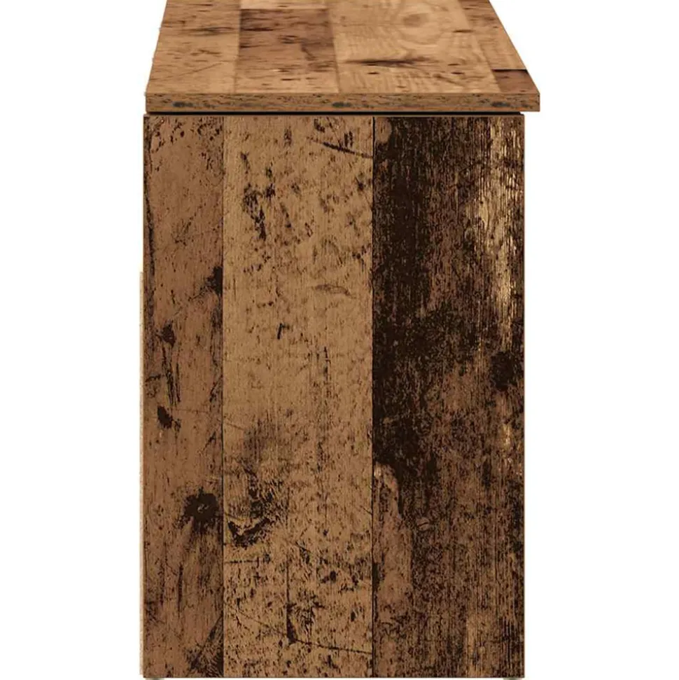 VIDAXL - Banc à chaussures vieux bois 102x30,5x45 cm bois d'ingénierie