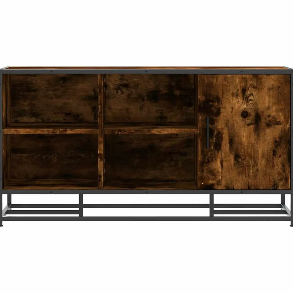 VIDAXL - Banc à chaussures chêne fumé bois d'ingénierie et métal