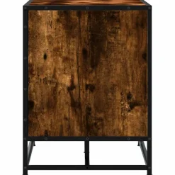 VIDAXL - Banc à chaussures chêne fumé bois d'ingénierie et métal