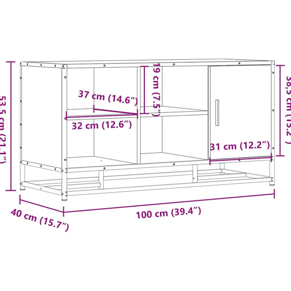 VIDAXL - Banc à chaussures chêne fumé bois d'ingénierie et métal