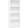 VIDAXL - Bibliothèque blanc 60x24x143 cm bois d'ingénierie