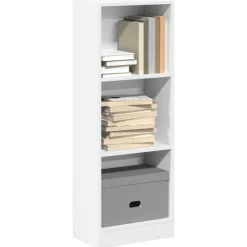 VIDAXL - Bibliothèque blanc 40x24x109 cm bois d'ingénierie