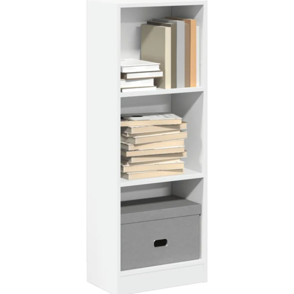 VIDAXL - Bibliothèque blanc 40x24x109 cm bois d'ingénierie