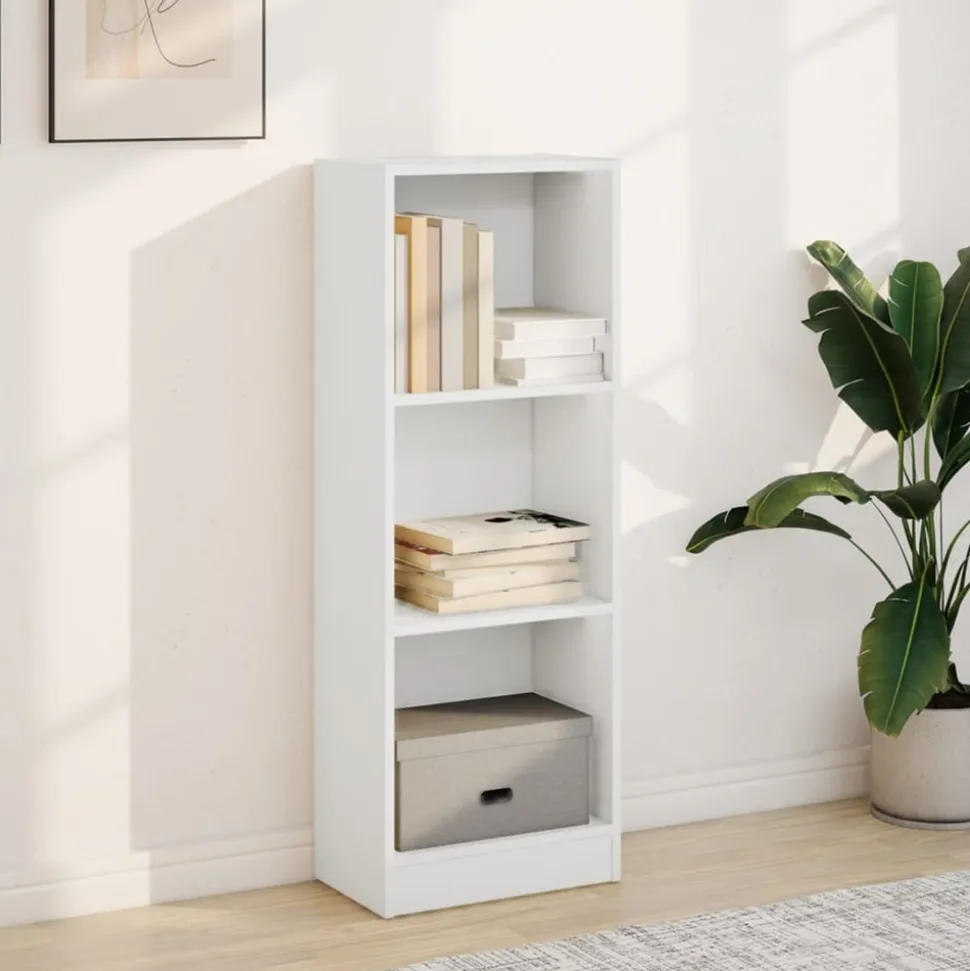 VIDAXL - Bibliothèque blanc 40x24x109 cm bois d'ingénierie