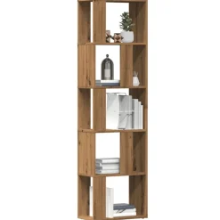 VIDAXL - Bibliothèque chêne artisanal 45x24x159 cm bois d'ingénierie