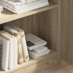 VIDAXL - Bibliothèque chêne sonoma 80x24x109 cm bois d'ingénierie