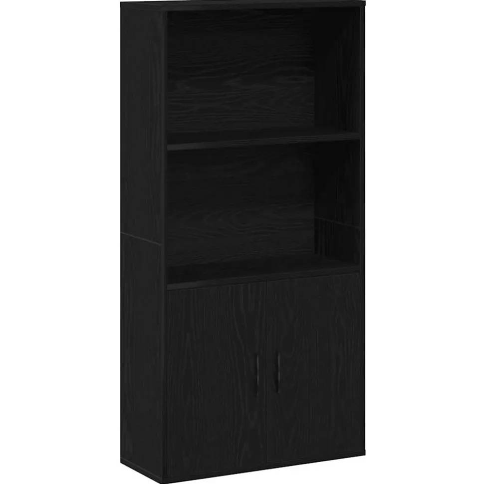 VIDAXL - Bibliothèque chêne noir 60x24x120 cm bois d'ingénierie