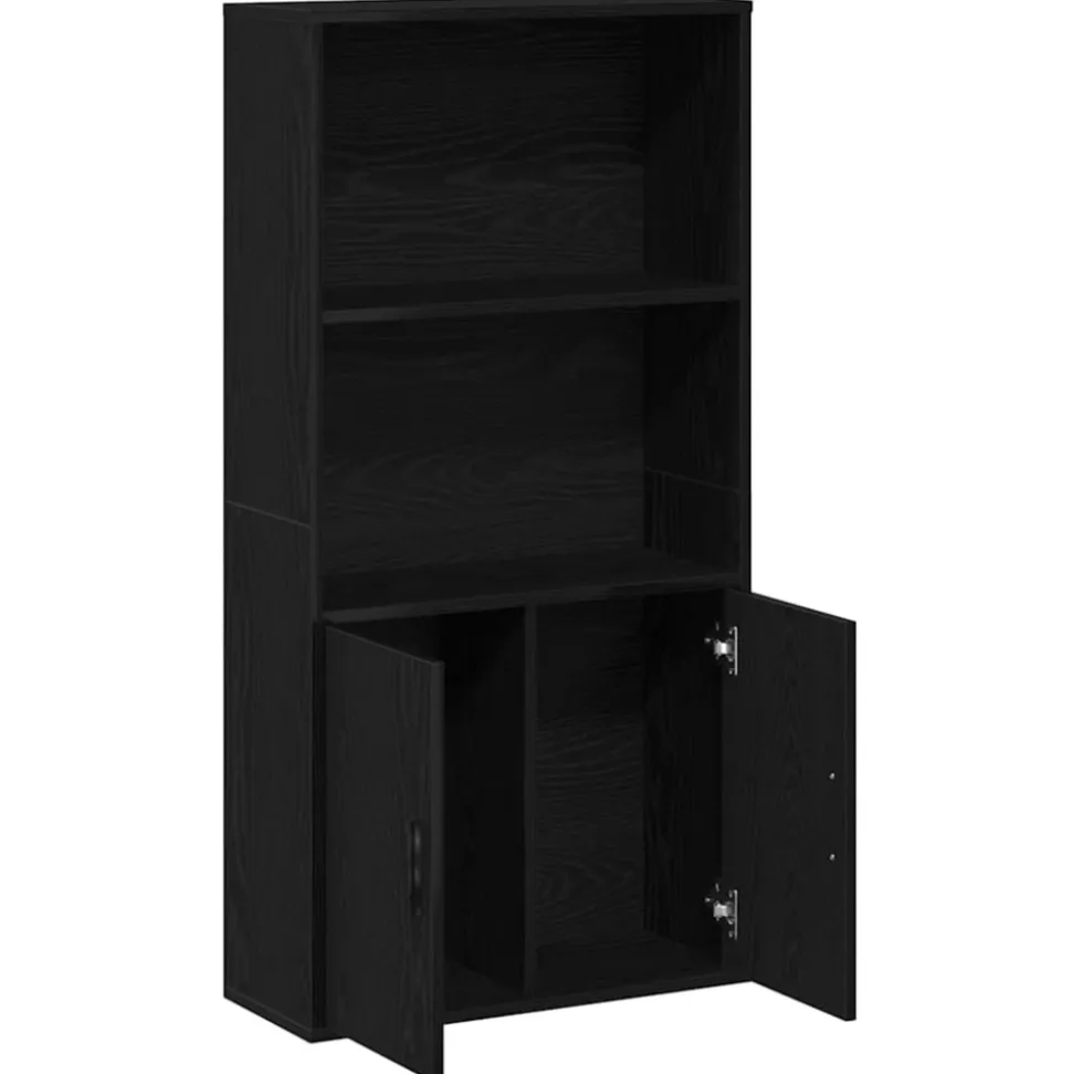 VIDAXL - Bibliothèque chêne noir 60x24x120 cm bois d'ingénierie