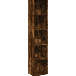 VIDAXL - Bibliothèque chêne fumé 40x30x189 cm bois d'ingénierie