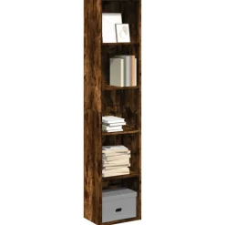 VIDAXL - Bibliothèque chêne fumé 40x30x189 cm bois d'ingénierie