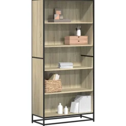 VIDAXL - Bibliothèque chêne sonoma 80,5x35x170,5 cm bois d'ingénierie