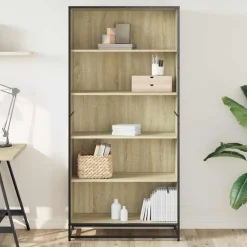 VIDAXL - Bibliothèque chêne sonoma 80,5x35x170,5 cm bois d'ingénierie
