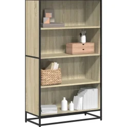 VIDAXL - Bibliothèque chêne sonoma 80,5x35x139 cm bois d'ingénierie