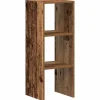 VIDAXL - Bibliothèque empilable vieux bois 30x30x80 cm bois d'ingénierie