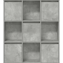VIDAXL - Bibliothèque gris béton 89x24x101,5 cm bois d'ingénierie