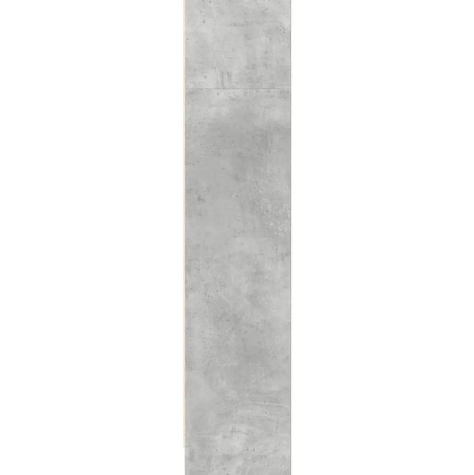 VIDAXL - Bibliothèque gris béton 80x24x109 cm bois d'ingénierie