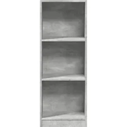 VIDAXL - Bibliothèque gris béton 40x24x109 cm bois d'ingénierie