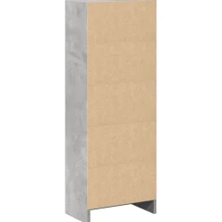 VIDAXL - Bibliothèque gris béton 40x24x109 cm bois d'ingénierie