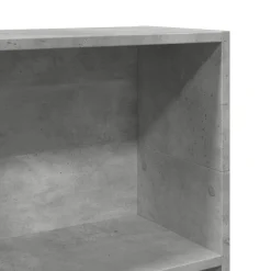 VIDAXL - Bibliothèque gris béton 40x24x109 cm bois d'ingénierie
