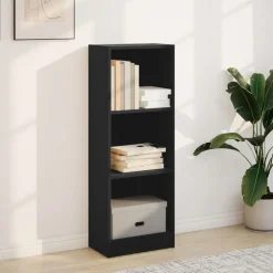 VIDAXL - Bibliothèque noir 40x24x109 cm bois d'ingénierie