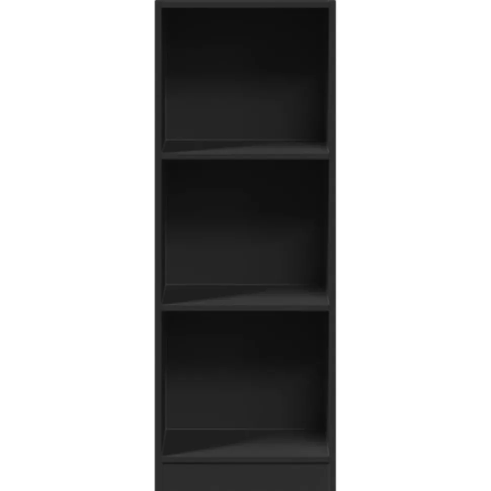 VIDAXL - Bibliothèque noir 40x24x109 cm bois d'ingénierie